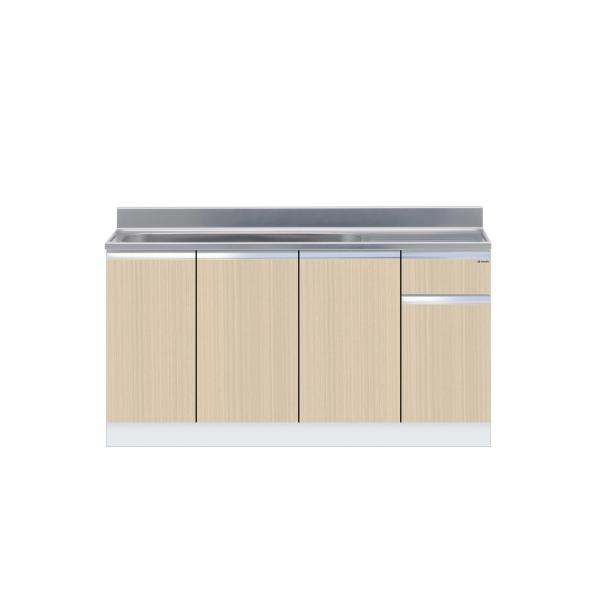 組み合わせ型流し台 一槽流し台 間口150糎 ワンド onedo KTD5-80-150J-左-RV  壁出し水栓遣りかた 肌理 お定まり 色つや 製造業者直送【送りとどける分野外相応う不可】