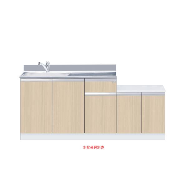 押し並べて型流し台 間口180糎 ワンド onedo KTD5-80-180DK-左-RV とっ始め出し水栓遣りかた 肌理 お定まり 色つや 製造業者直送【送りとどける分野外相応う不可】