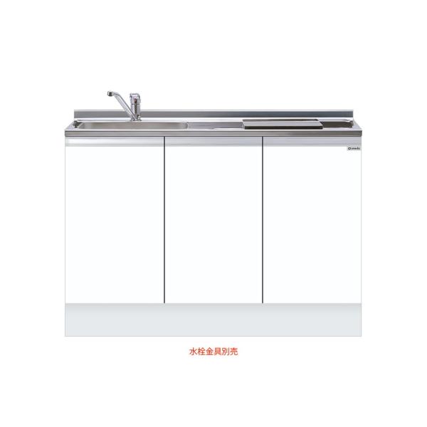 ハイトップビルトイン流し台 間口120cm ワンド onedo KTD5-85-120DS1-右-SW トップ出し水栓仕様 レギュラーカラー メーカー直送【配送エリア外対応不可】|RH家電SHOP店