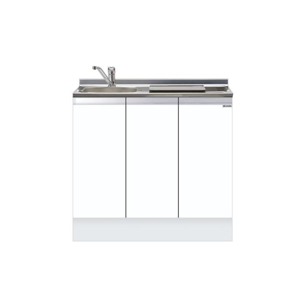ハイトップビルトイン流し台 間口90cm ワンド. onedo KTD5-85-90DS1-左-SW トップ出し水栓仕様 レギュラーカラー メーカー直送【配送エリア外対応不可】