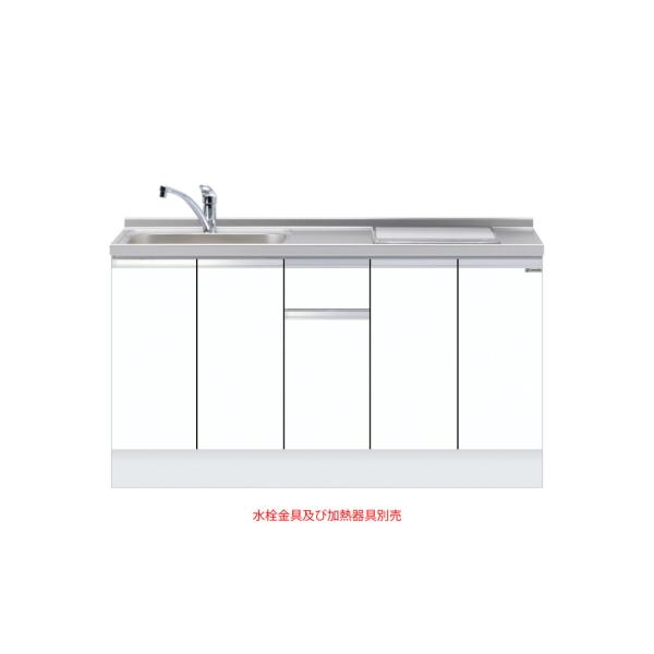 深型ビルトイン流し台 間口150cm ワンド onedo KTD6-85-150DS2-右-SW トップ出し水栓仕様 レギュラーカラー メーカー直送【配送エリア外対応不可】