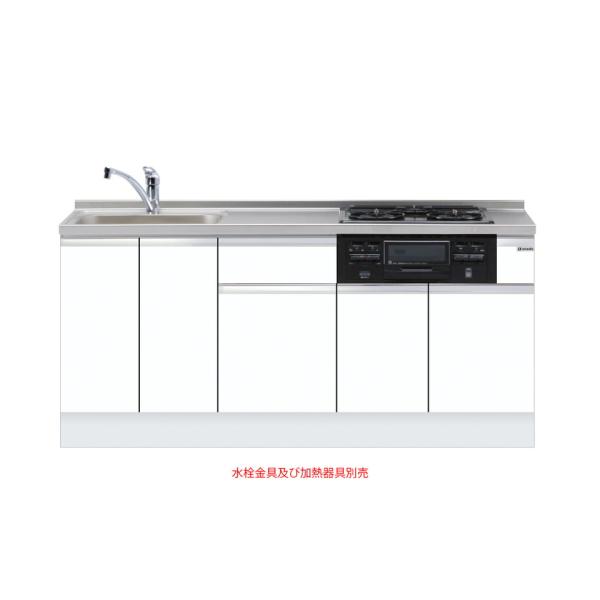 深型ビルトイン流し台 間口180糎 ワンド onedo KTD6-85-180DS3G-左-SW とっ始め出し水栓遣りかた レギュラー色つや 製造業者