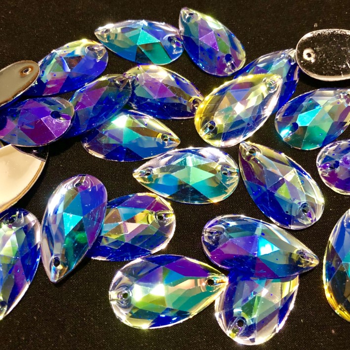 楽天市場】ビジュー ソーオンストーン ラインストーン 青 ブルー