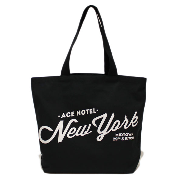 楽天市場 Ace Hotel New York Tote Black エースホテル ニューヨーク トートバッグ ブラック 米国製 Rhino Store