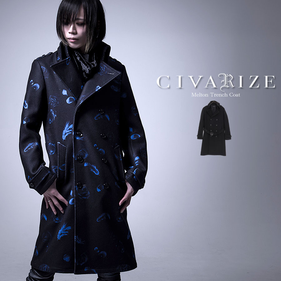 楽天市場 Civarize シヴァーライズ オリジナルナポレオントレンチコート 全2色 返品 交換対象商品 あす楽対応 コート ロングコート トレンチコート ヴィジュアル系 ビジュアル系 V系 メンズ ファッション 服 レディース モード系 Civarize公式ストア