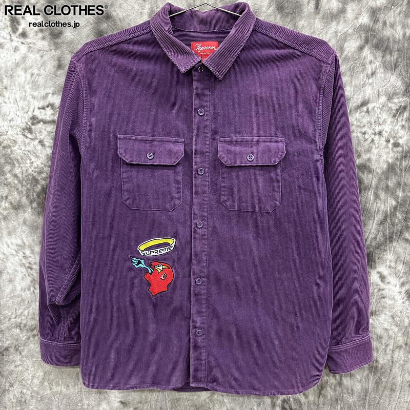 21ss supreme コーデュロイ グレー シャツジャケット S 楽天市場】21SS SUPREME Washed Corduroy Shirt 茶 XL