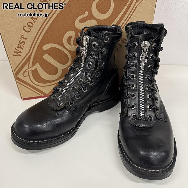 【中古】【インボイス原本】CHROME HEARTS×WESCO/クロムハーツ×ウエスコ FIREMAN CENTER ZIP ファイヤーマン ダガージップ/8E画像