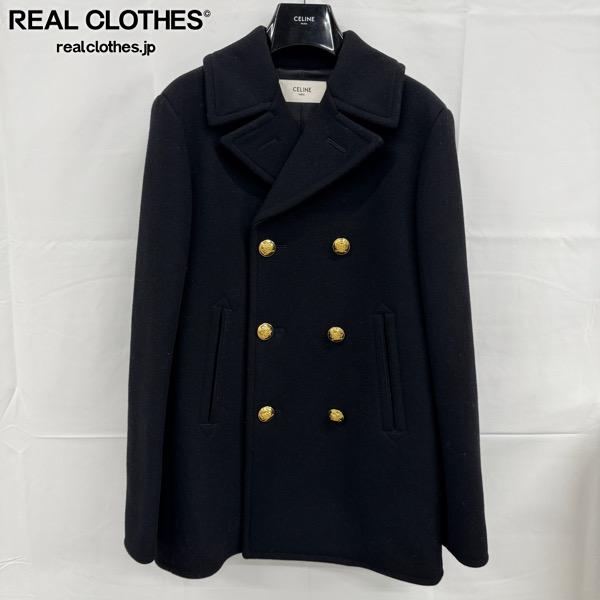 楽天市場】【中古】 セリーヌ コート ルーズ ピーコート ダブル