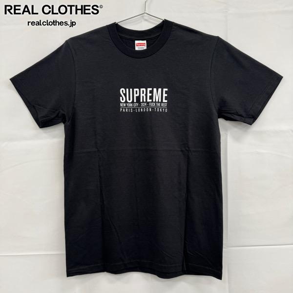 【中古】Supreme/シュプリーム【24SS】Paris Tee/パリス 半袖プルオーバー/黒いこと/S