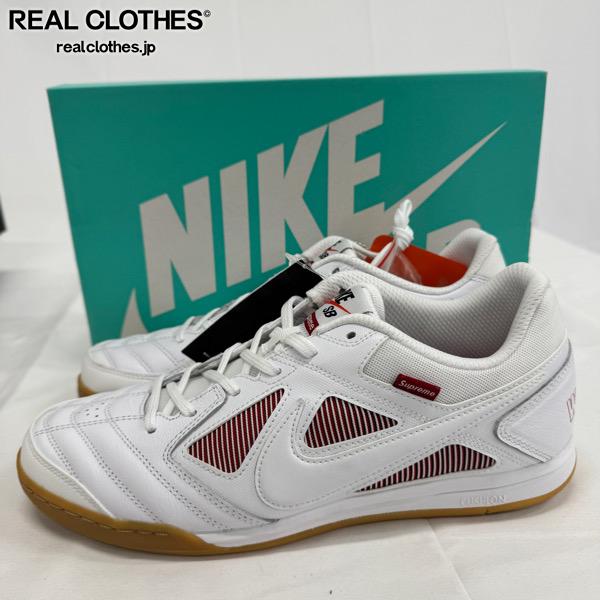 【中古】【未当てはめる】 Supreme×NIKE/シュプリーム×ナイキ SB GATO QS/ガト 白いこと AR9821-116/28.0