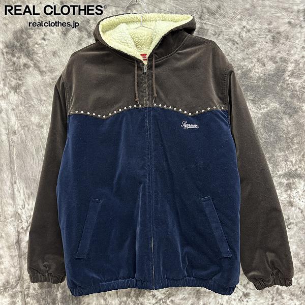 楽天市場】Supreme 21aw Studded Velvet Hooded Work Jacket Size-XL