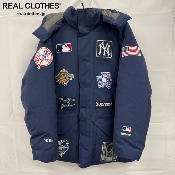 【中古】Supreme/シュプリーム【21AW】New York Yankees GORE-TEX 700-Fill Down Jacket/ニューヨーク州ヤンキース 落ちこむ上衣/XL