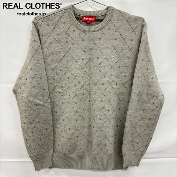 【中古】Supreme/シュプリーム【15AW】Argyle Crewneck Sweater/アーガイル クルーネック セーター/ニット/M｜リアルクローズ店