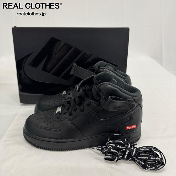 【中古】Supreme×NIKE/シュプリーム×ナイキ AIR FORCE 1 MID/空軍 1 ミッド FZ8784-001/26.0