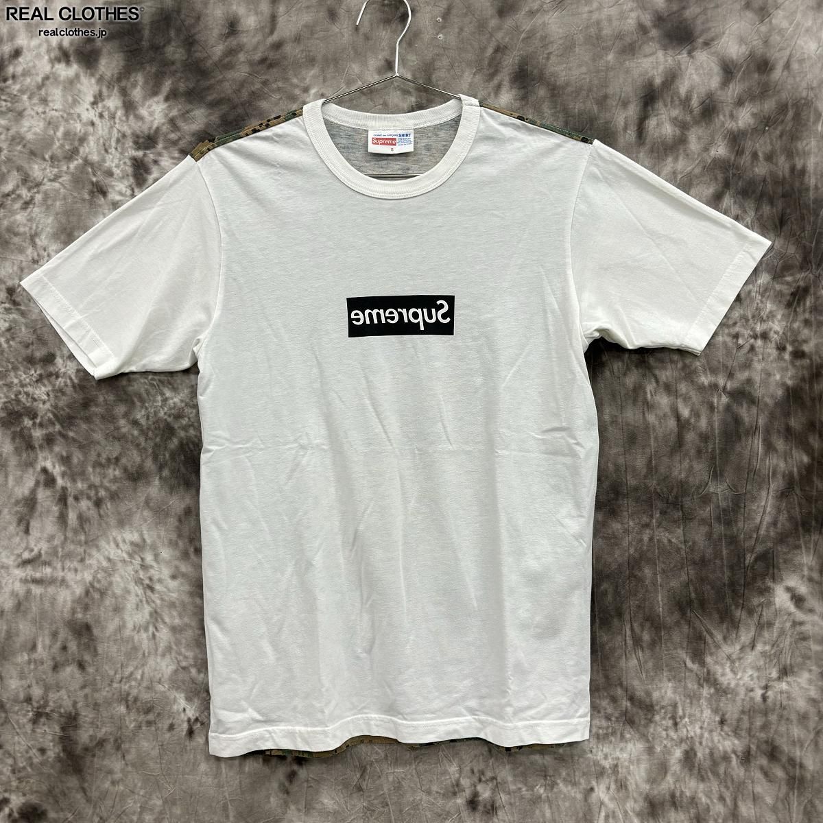 SUPREME x コムデギャルソン★ボックスロゴTシャツ Box logo Supreme Comme des Garcons SHIRT Split Box Logo Tee White