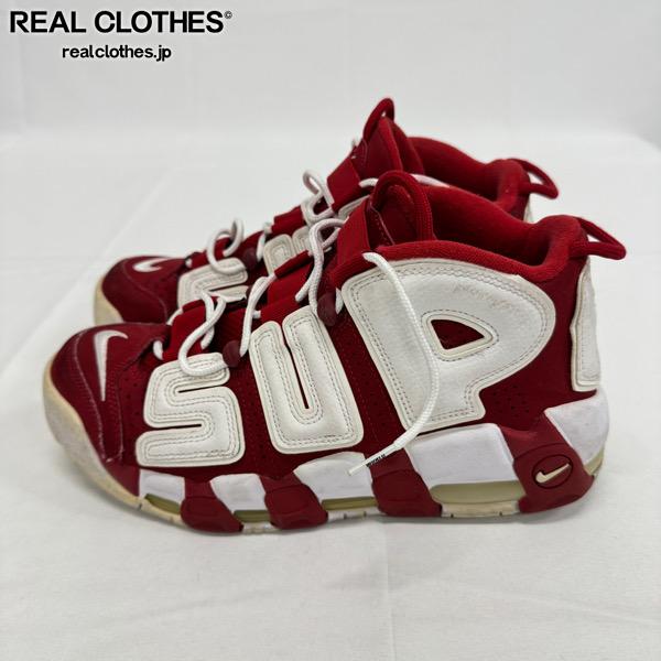 【中古】Supreme&times;NIKE/シュプリーム&times;ナイキ AIR MORE UPTEMPO/エア モア アップ テンポ レッド 902290-600/26.5｜リアルクローズ店 20,250円