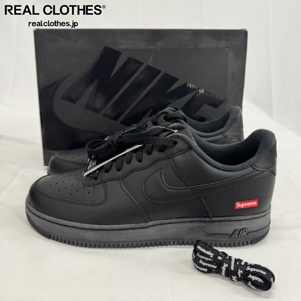 【中古】【未使用】Supreme&times;NIKE/シュプリーム&times;ナイキ AIR FORCE 1LOW/エアフォース1 ロー ブラック CU9225-001/29.5｜リアルクローズ店