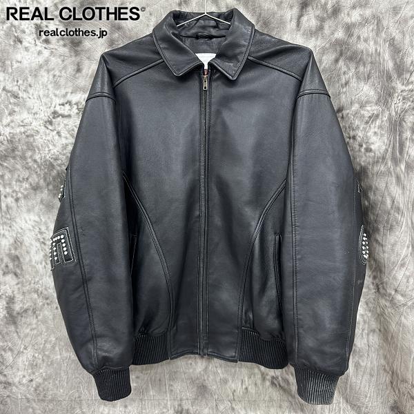 美品 シュプリーム 17AW ステッチ プルオーバー ジャケット 中綿 黒 M 美品 シュプリーム 17AW ステッチ プルオーバー ジャケット 中綿