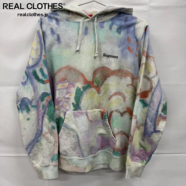 【中古】Supreme/シュプリーム【18SS】Landscape Hooded Sweatshirt/ランドスケープ フーデッド スウェットパーカー/マルチカラー/M