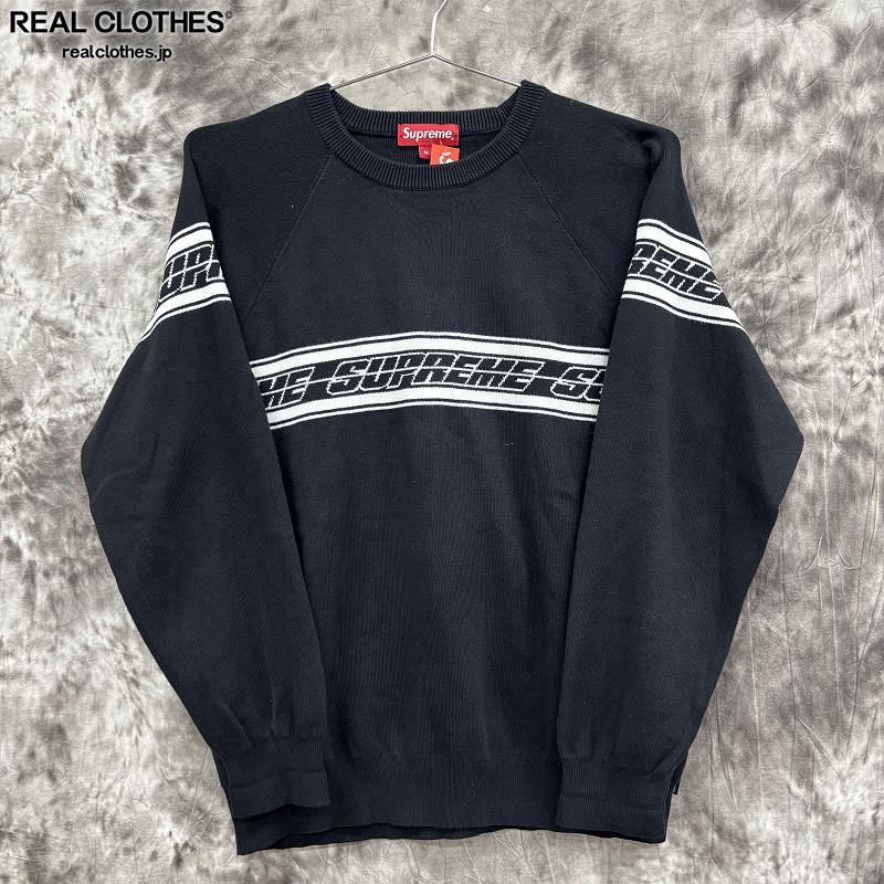 Supreme チェッカーパネル クルーネックセーター ホワイト Supreme チェッカーパネル クルーネックセーター ホワイト
