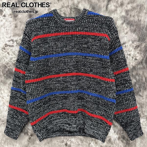 【中古】Supreme/シュプリーム【24AW】WAFFLE SMALL BOX SWEATER/ワッフル スモール ボックス ロゴ/ニット/セーター/S｜リアルクローズ店