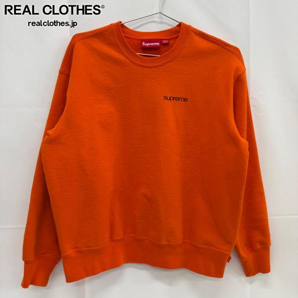 【中古】Supreme/シュプリーム【23AW】NYC Crewneck/労働者の一団素っ首 流汗 調教師/オレンジ色/S