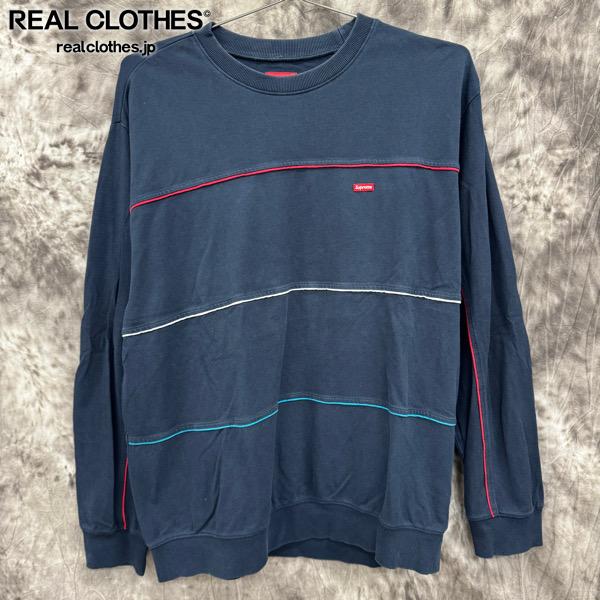 楽天市場】Supreme 17aw Vertical Striped Pique Crewneck