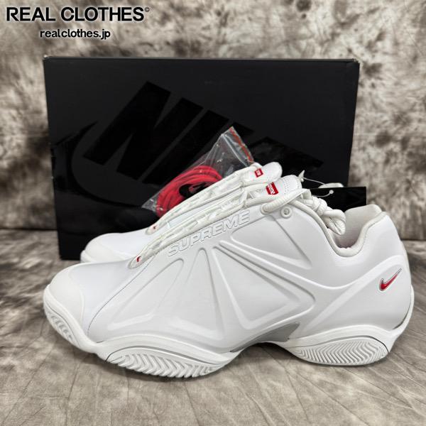 【中古】【未当て嵌める】Supreme×NIKE/シュプリーム×ナイキ【23AW】AIR ZOOM/エア湖 望遠レンズ コートポジット スニーカー FB8934-100/27.0