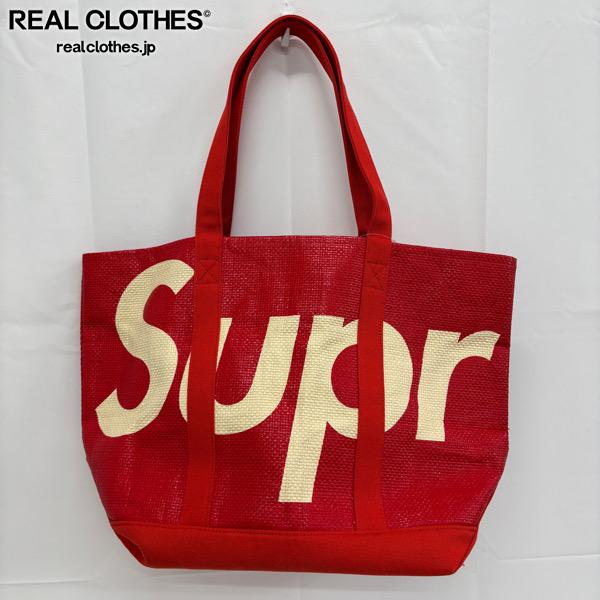 Supreme Raffia Tote Bag 赤 メッシュ ロゴ トートバッグ 楽天市場】2020SS/Supreme/シュプリーム/Raffia Tote BAG/ラフィア