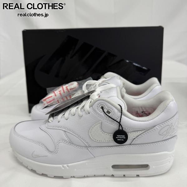 【中古】【未当て嵌める】Supreme×NIKE/シュプリーム×ナイキ Air Max 1 \u0026#039;87 SP/エア湖マックス1 HF8813-100/26.0