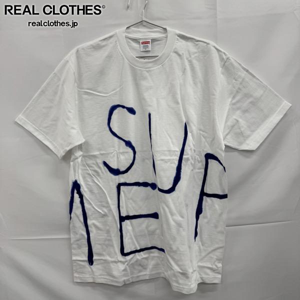 【中古】【未当て嵌める】Supreme/シュプリーム【25SS】Painted Tee/ペインテッド 半袖 プルオーバー/白いこと/XL