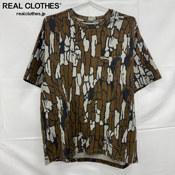 【中古】Supreme/シュプリーム【25SS】S/S Pocket Tee/衣嚢 半袖プルオーバー/モッシーオークトレバークカモ/L