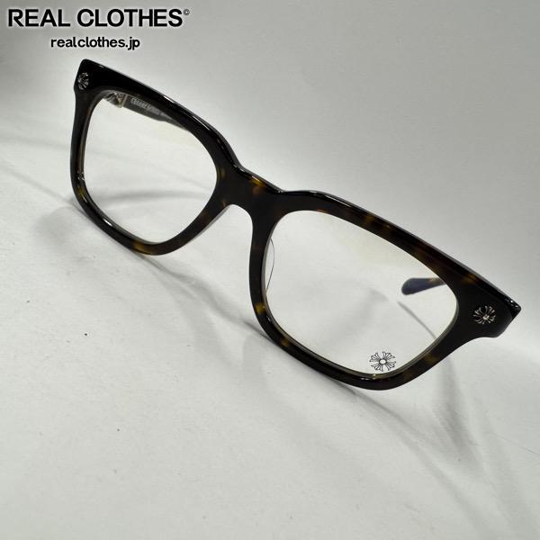 【中古】CHROME HEARTS/クロムハーツ COX UCKER セル フレーム デミ柄 眼鏡フレーム/アイウェア ケース付き|リアルクローズ店