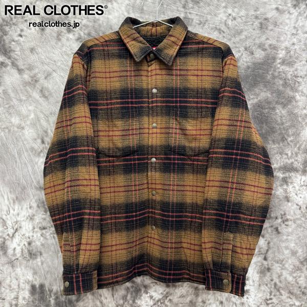 Supreme ラインド　フランネル　スナップシャツ　ブラック Supreme - 【美品】 SUPREME / シュプリーム | lined flannel