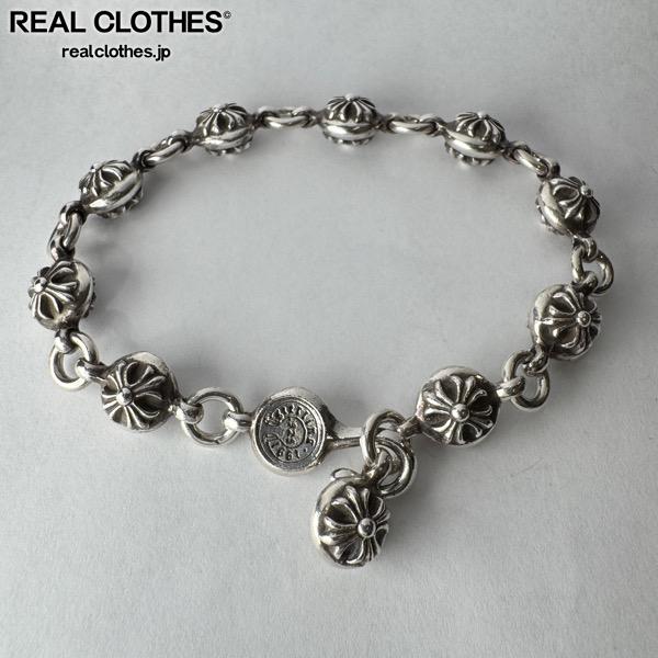 【中古】CHROME HEARTS/クロムハーツ ＃2 CROSS BALL/はりつけ台どんぶり鉢 腕輪