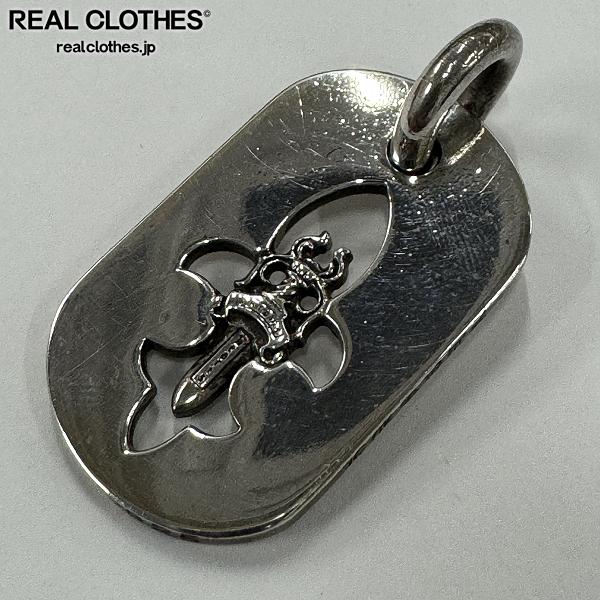 CHROME HEARTS カットアウトフレア ダガー ドッグタグ ラージ CHROME HEARTS カットアウトフレア ダガー ドッグタグ ラージ