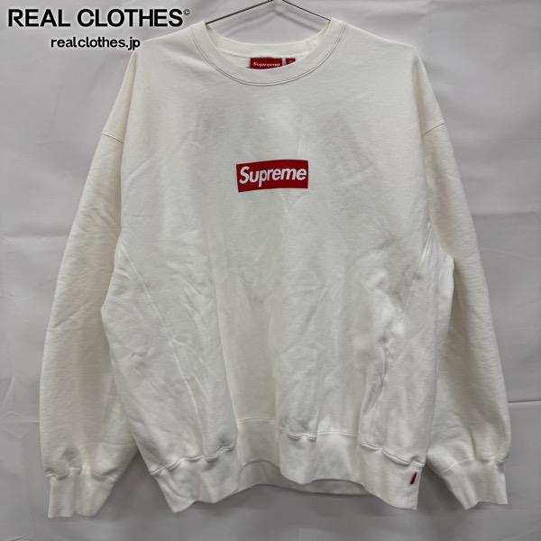 【中古】Supreme/シュプリーム【25SS】Box Logo Crewneck/ボックスロゴ クルーネック スウェット/トレーナー/ホワイト/XXL｜リアルクローズ店