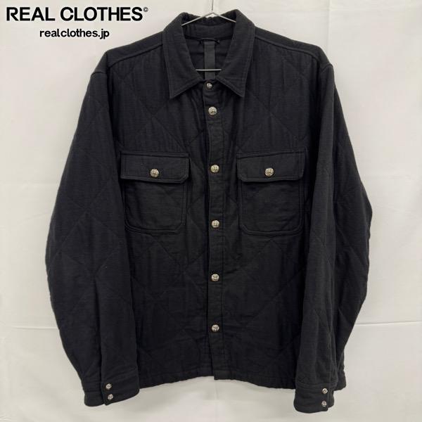 【中古】【JP曳き船】CHROME HEARTS/クロムハーツ CTTN/LN WORK DOG SHIRT/ワークドッグ プルオーバー/XL