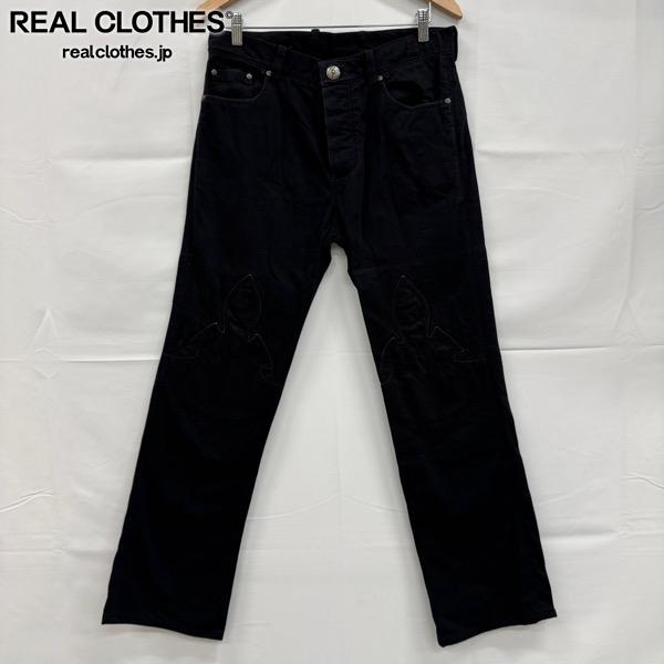 クロムハーツ デニムシャツ フレアニー ホースシューボタン デニムジャケット CHROME HEARTS クロムハーツ Gジャン デニムジャケット 袖レザー