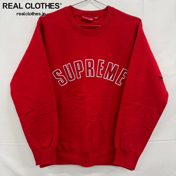 【中古】Supreme/シュプリーム【15AW】Arc Logo Crewneck/アーチ形ロゴタイプ 労働者の一団素っ首 流汗/L