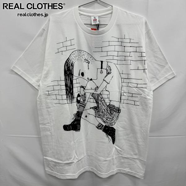 【中古】Supreme×Y\u0026#039;s by Yohji Yamamoto/シュプリーム×ワイズ ヨウジヤマモト【25AW】Thinker Tee/シンカー 半袖プルオーバー/白いこと/XL