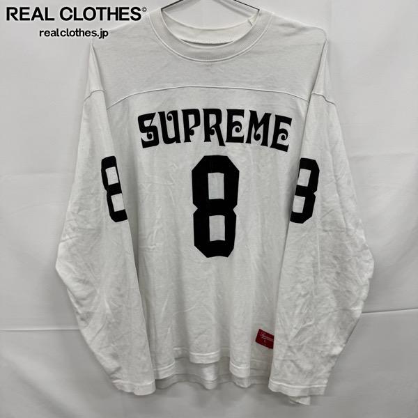 【中古】Supreme/シュプリーム【25SS】Affiliated L/S Football Top White/アフィリエイテッド 長袖 蹴球いの一番/長袖プルオーバー/白いこと/L