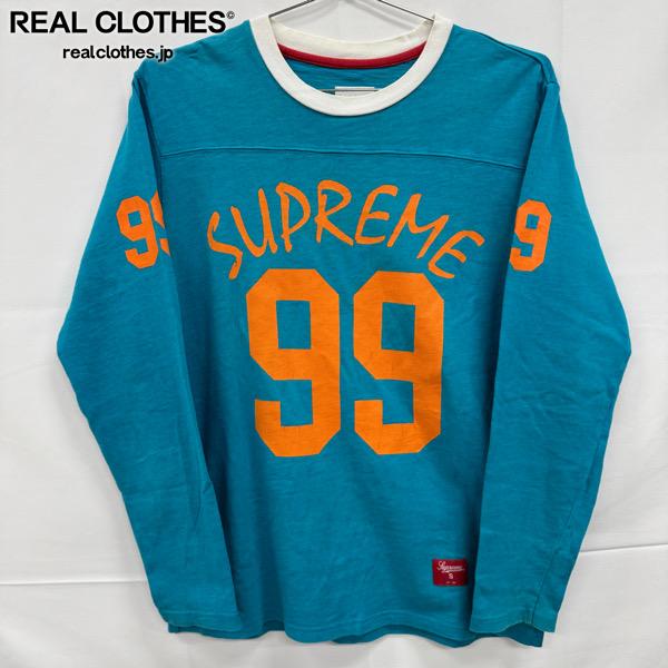 【中古】Supreme/シュプリーム【12AW】L/S Football Top/ロング衣袂 蹴球 とっ始め/長袖ティーシャツ/ティール/S