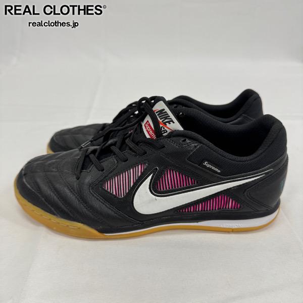 【中古】Supreme×NIKE/シュプリーム×ナイキ SB GATO QS/ガト 黒いこと スニーカー/AR9821-001/26