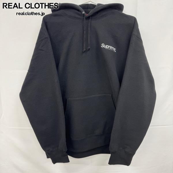 【中古】Supreme/シュプリーム【23SS】Worldwide Hooded Sweatshirt/世界 広広とした トレーナー/パーカー/黒いこと/XL