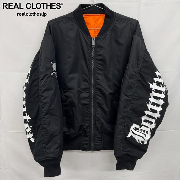 【中古】Supreme×Bounty Hunter/シュプリーム×バウンティハンター【23AW】 MA-1/上衣/黒いこと/XL