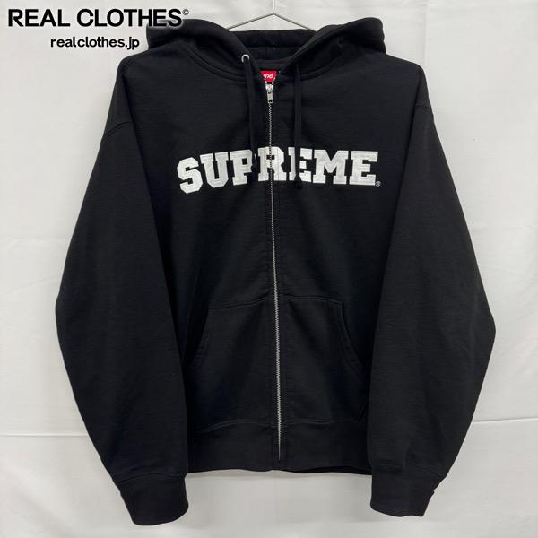 【中古】Supreme/シュプリーム【25AW】Collegiate Applique Zip Up Hooded Sweatshirt/分科大学八つ アップリケ ジップアップ パーカー/M