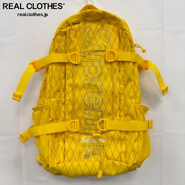 【中古】Supreme/シュプリーム【18AW】Back pack/うしろ側風呂敷き包み/背嚢/黄色