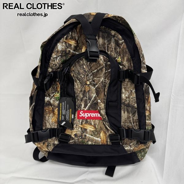 【中古】Supreme/シュプリーム【19AW】Backpack Real Tree Camo/うしろ側容器に並べる/背嚢/実際的 天然木 家鴨
