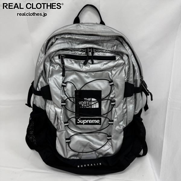 【中古】Supreme×THE NORTH FACE/シュプリーム×北の方人間の顔【18SS】Metallic Borealis Backpack/メタリック ボレアリス うしろ側容器に並べる/背嚢